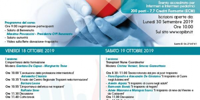 Il ruolo dell’Infermiere nel processo di Donazione e Trapianto