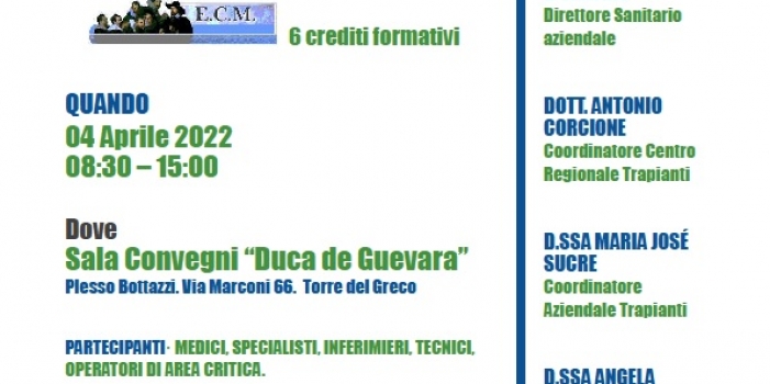 Percorso aziendale donazione e prelievo d’organo e tessuti